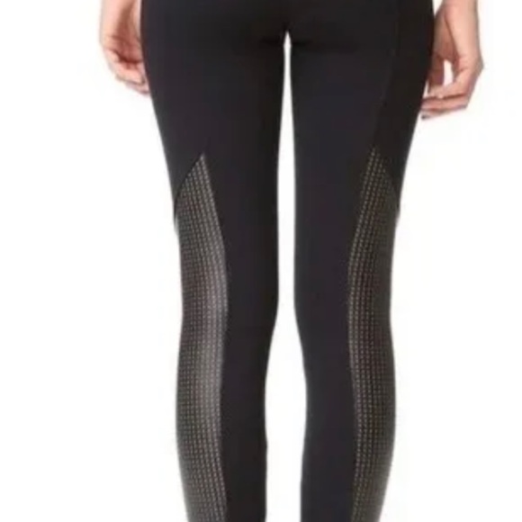 Spanx perforated faux leather detail leggings - Picture 3 of 3